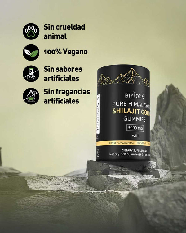 Gomitas de Shilajit Puro del Himalaya